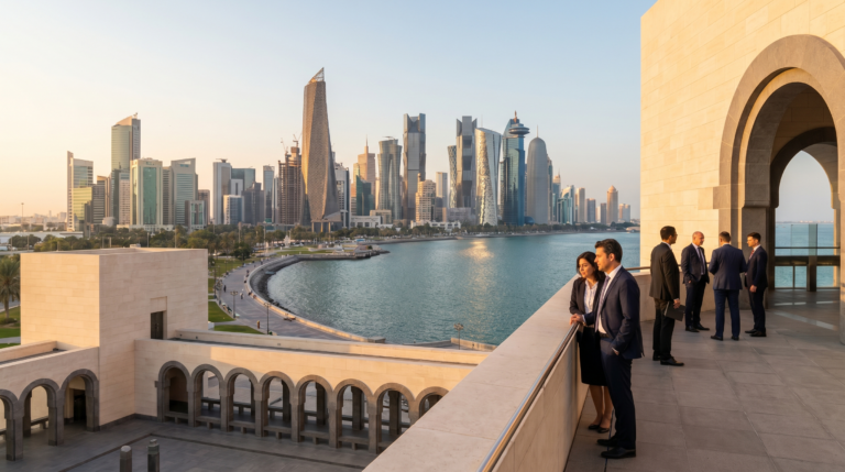 Skyline et Corniche de Doha, Qatar — vivre dans la capitale