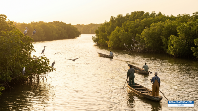Mangroves et bras du delta du Sine-Saloum, Sénégal