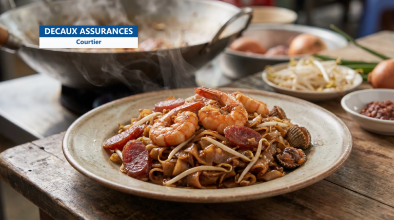 Char kway teow, nouilles sautées au wok, Singapour