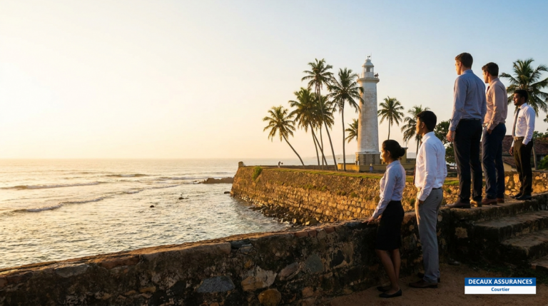 Fort de Galle et ses remparts coloniaux face à l'océan Indien, Sri Lanka