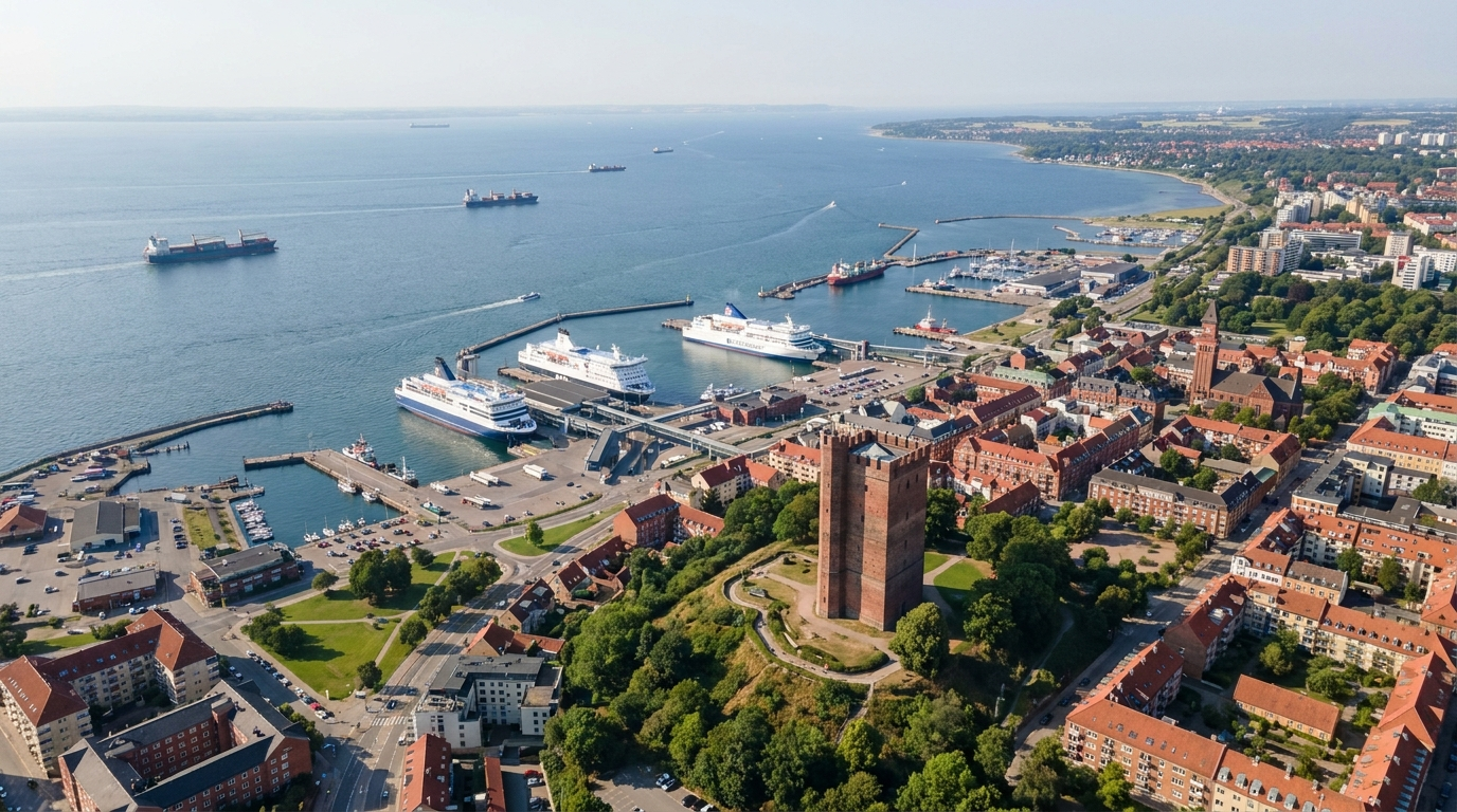 Port et canaux de Göteborg, deuxième ville de Suède sur la côte ouest