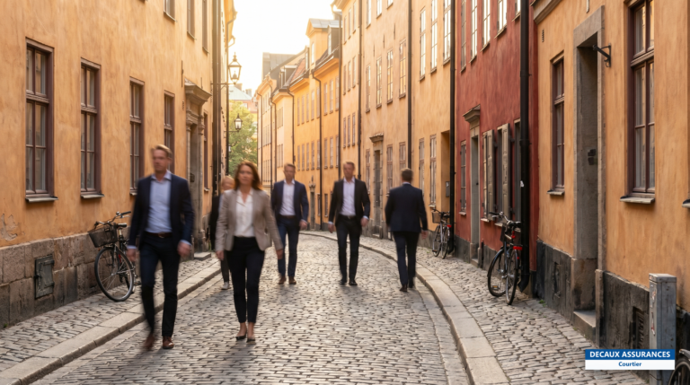 Vieille ville de Gamla Stan et façades colorées de Stockholm, capitale de la Suède — vivre dans la capitale