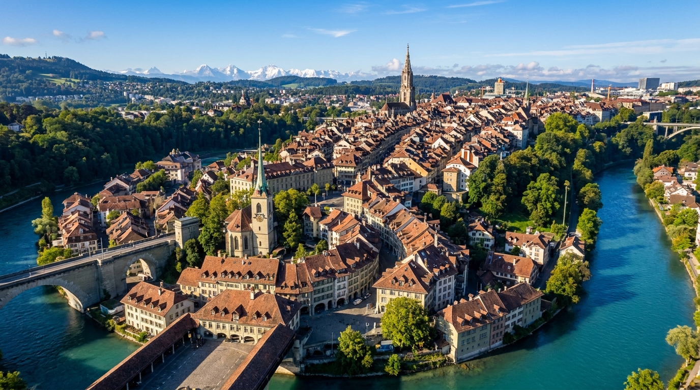 Vieille ville de Zurich et la Limmat, Suisse — la première place économique du pays