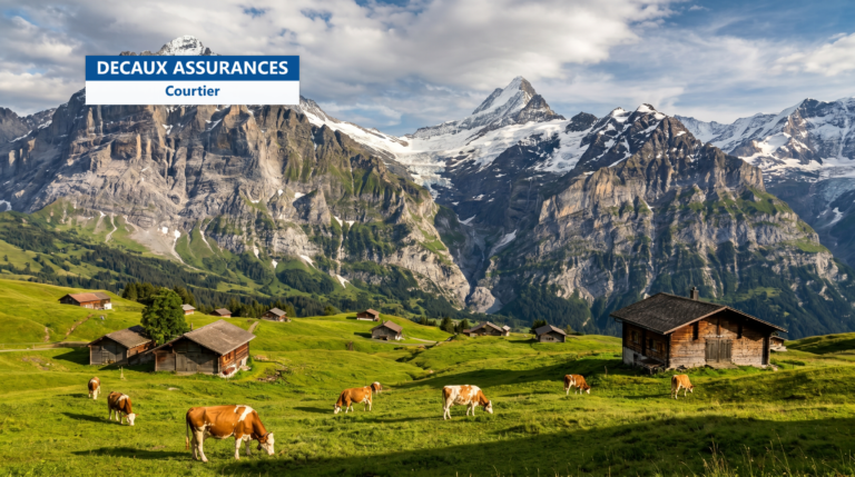 Massif de la Jungfrau et alpages de Grindelwald, Oberland bernois, Suisse
