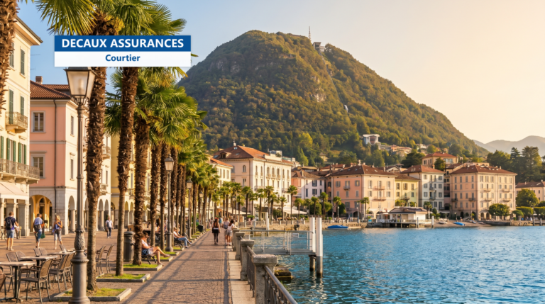 Lugano et son lac, Suisse — la métropole du Tessin italophone