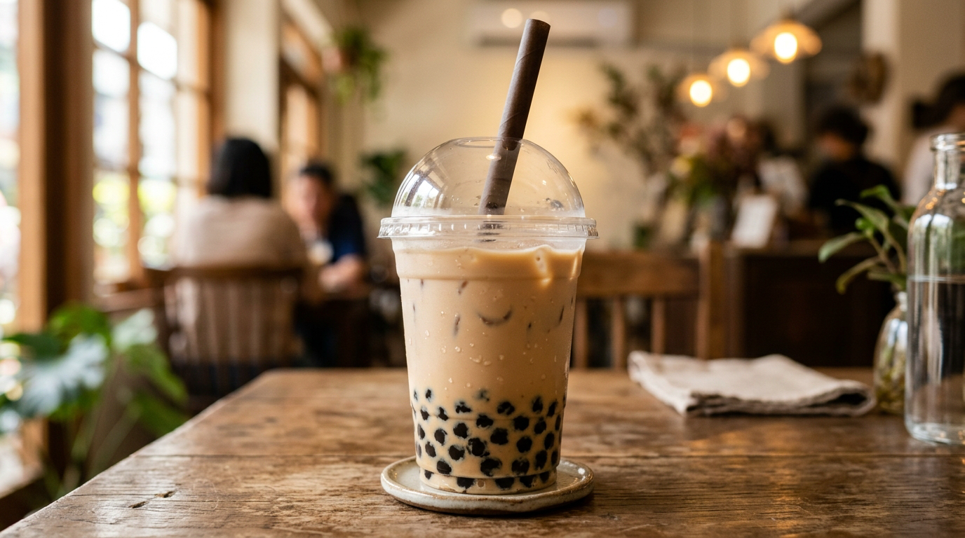 Bubble tea, thé au lait et perles de tapioca, Taïwan