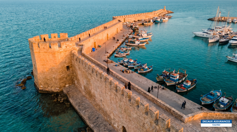 Médina et port de Sousse, côte est de la Tunisie