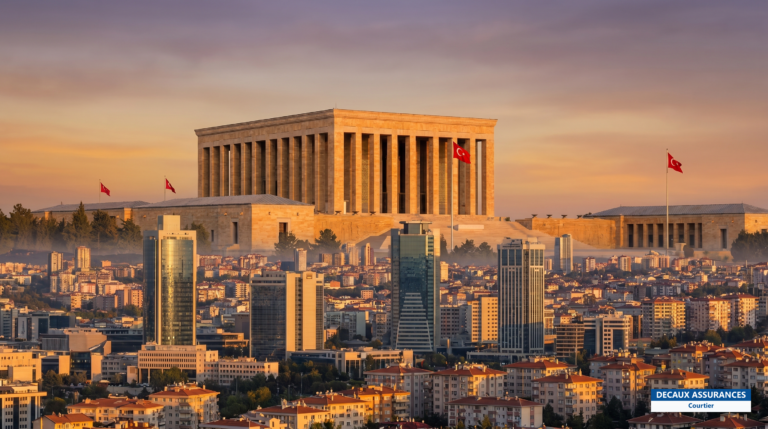 Mausolée Anitkabir et quartiers d'Ankara, capitale de la Turquie