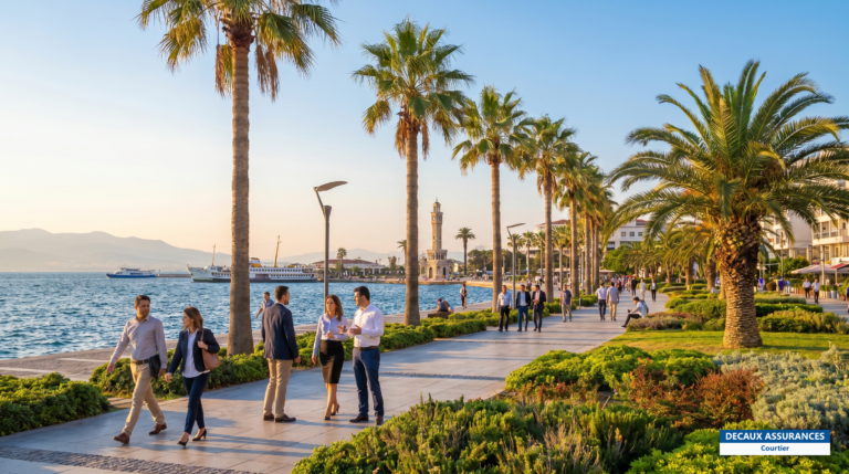 Front de mer d'Izmir sur la mer Égée, Turquie — ville prisée des expatriés et retraités français