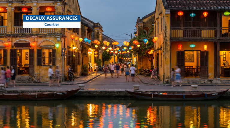 Lanternes colorées de la vieille ville de Hoi An, Vietnam