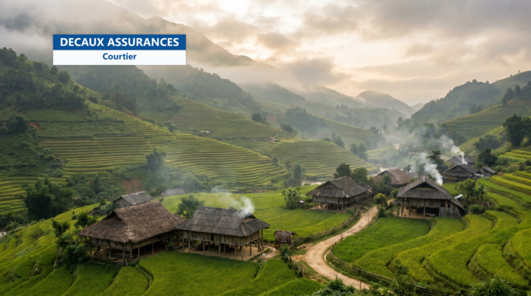 Rizières en terrasses de Sapa, dans les montagnes du nord du Vietnam