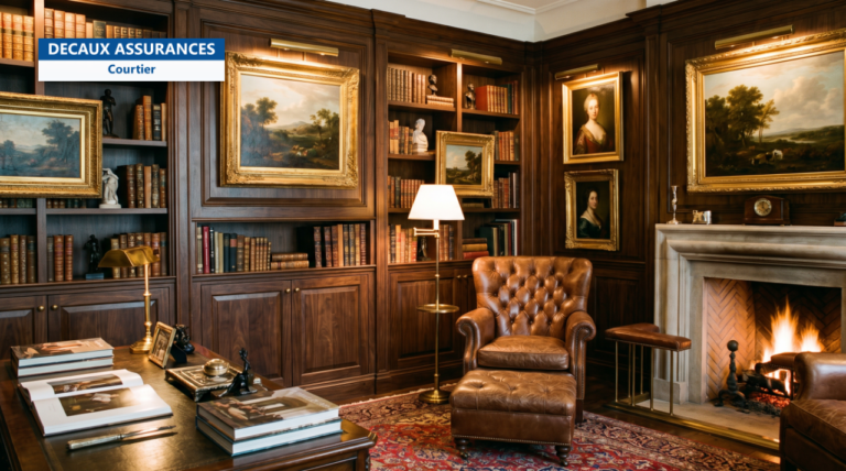 Interieur de collectionneur particulier avec oeuvres d'art - assurance Art et Precieux