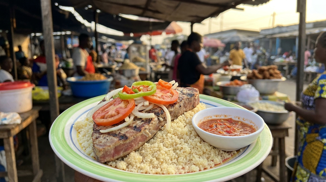 Alloco, bananes plantain frites, dégustées en Côte d'Ivoire