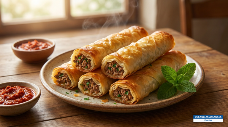 Bourek algérien, feuilleté farci croustillant, spécialité du ramadan