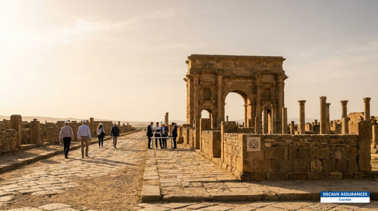 Ruines romaines de Timgad dans les Aurès, la Pompéi du Maghreb, Algérie
