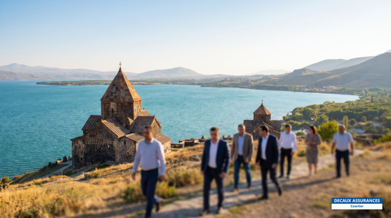 Lac Sevan et monastère de Sevanavank, Arménie — grand lac d'altitude