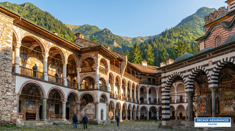 Monastère de Rila dans les montagnes de Bulgarie — patrimoine et nature