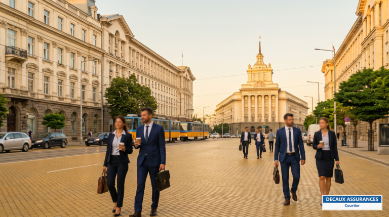 Sofia, Bulgarie — centre-ville et boulevards, cœur de la communauté française