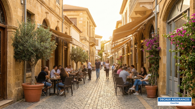 Nicosie, Chypre — vieille ville et rue Ledra, cœur de la communauté française