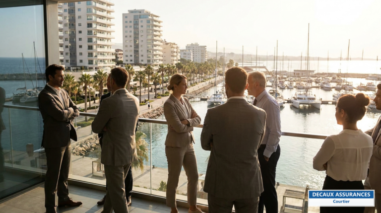 Marina de Limassol, Chypre — front de mer méditerranéen et place d'affaires