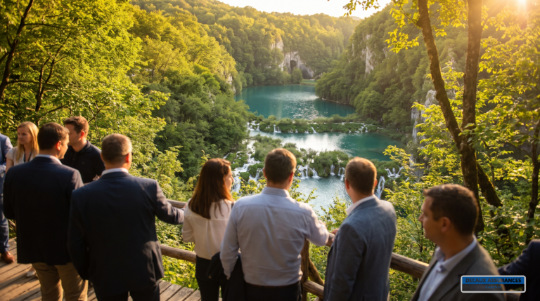 Parc national des lacs de Plitvice, Croatie — lacs en terrasses et cascades