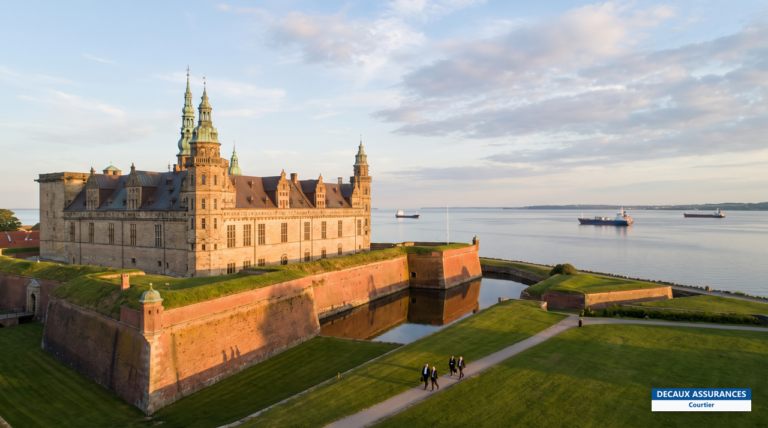 Château de Kronborg à Helsingør (Elseneur), face à la Suède, Danemark
