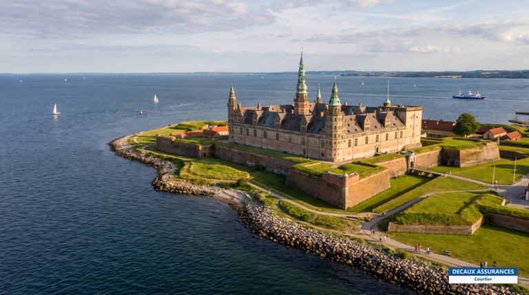 Château Renaissance de Kronborg à Helsingør, face à l'Øresund, Danemark