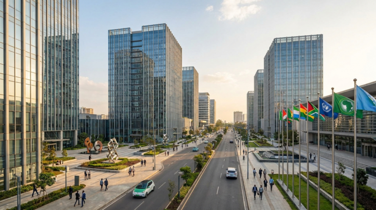 Quartier d'affaires et institutions d'Addis-Abeba, Éthiopie — coopération internationale