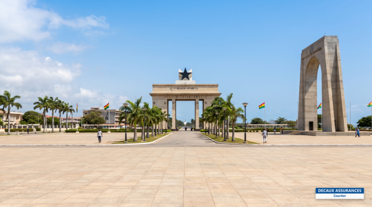 Independence Arch et Black Star Square à Accra, Ghana, symbole de l'indépendance