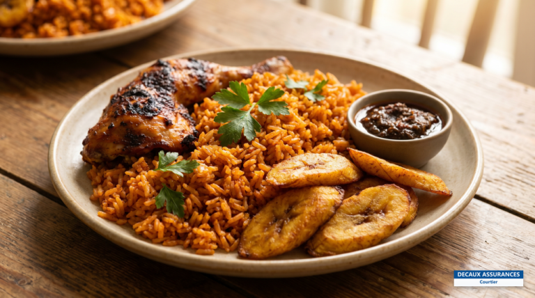 Jollof rice, plat de riz épicé emblématique du Ghana