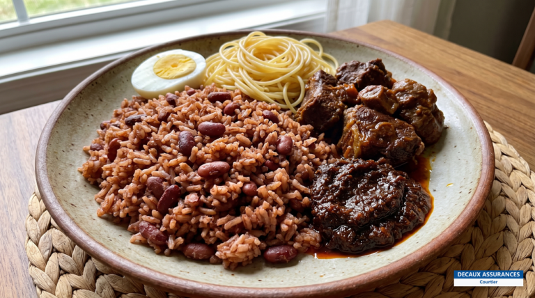 Waakye, riz et haricots cuits ensemble, plat ghanéen, Ghana