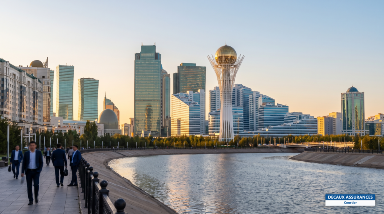 Skyline moderne d'Astana, Kazakhstan — tour Baïterek et architecture contemporaine