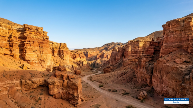 Canyon de Charyn, Kazakhstan — falaises rouges et gorges