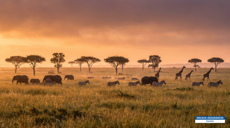 Plaine du Masai Mara au Kenya, faune sauvage — destination safari emblématique