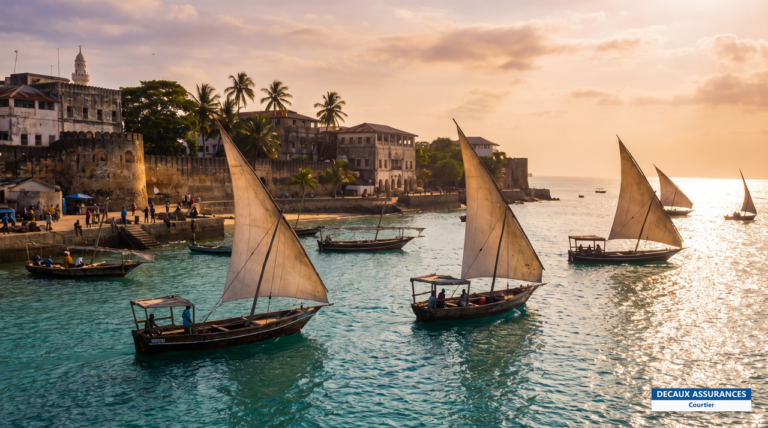 Côte de l'océan Indien à Mombasa, Kenya — port et plages de la côte est