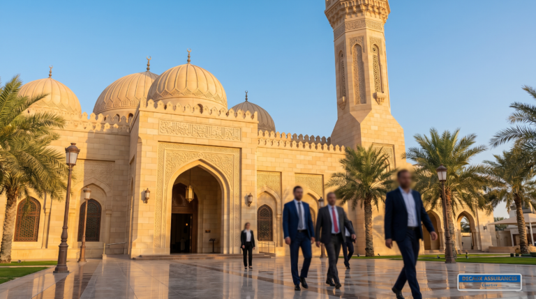 La Grande Mosquée du Koweït — architecture islamique et dômes de grès