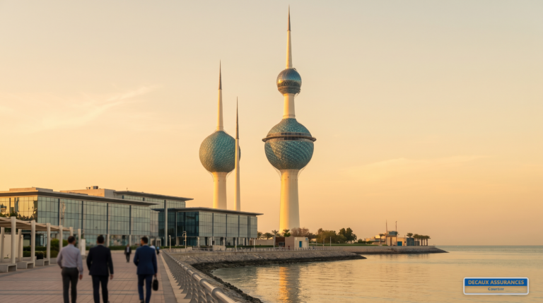 Les Kuwait Towers sur le golfe Persique, Koweït — emblème de la capitale