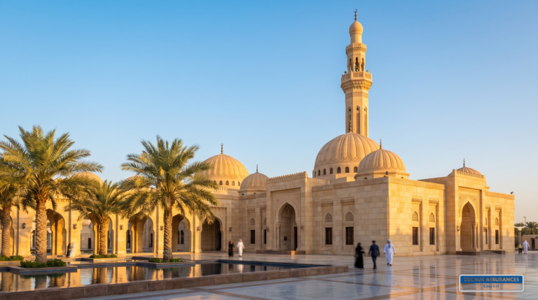 La Grande Mosquée de Koweït-City, Koweït — dômes de grès et minaret