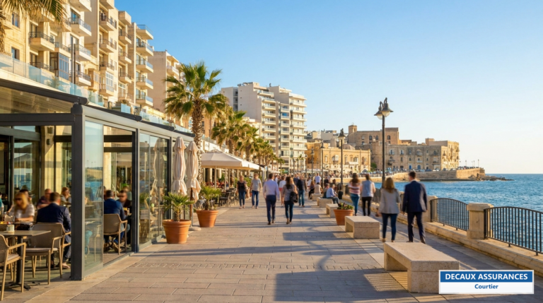 Sliema, Malte — front de mer moderne et promenade méditerranéenne