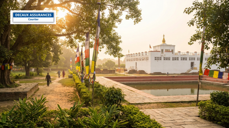 Jardin sacré de Lumbini, Népal — temple Maya Devi, lieu de naissance du Bouddha