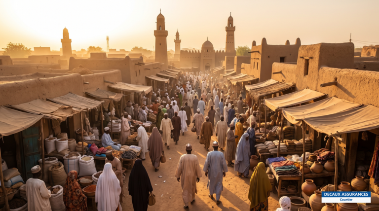 Kano, grande ville du nord du Nigeria, et son architecture sahélienne