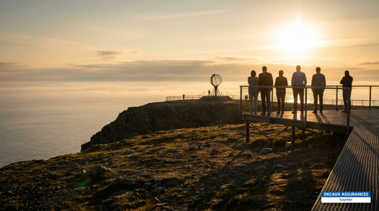 Cap Nord (Nordkapp), point le plus septentrional de l'Europe continentale, Norvège