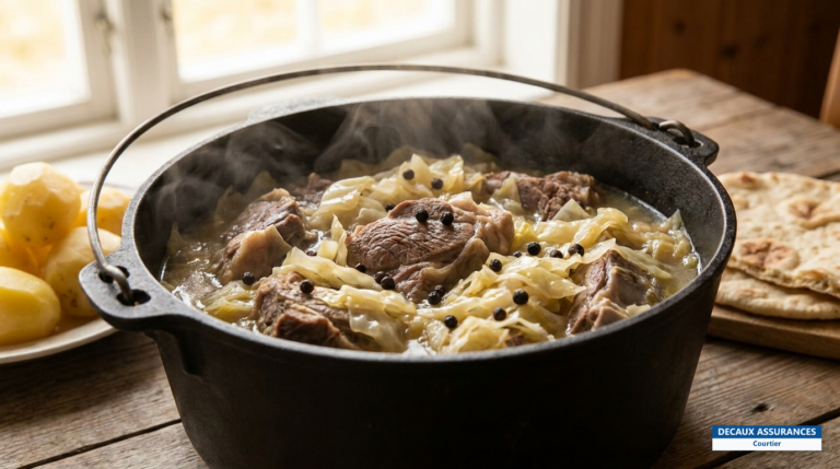 Fårikål, mouton au chou, plat national norvégien