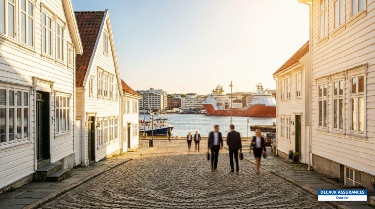 Vieille ville en bois de Stavanger, capitale de l'énergie en Norvège