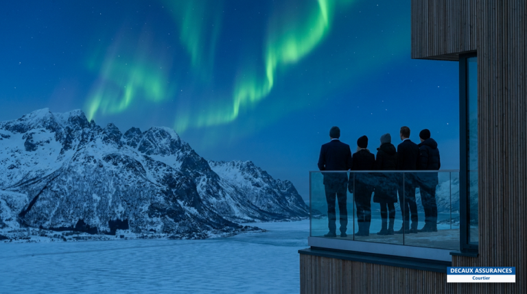 Aurores boréales au-dessus de Tromsø, Grand Nord de la Norvège
