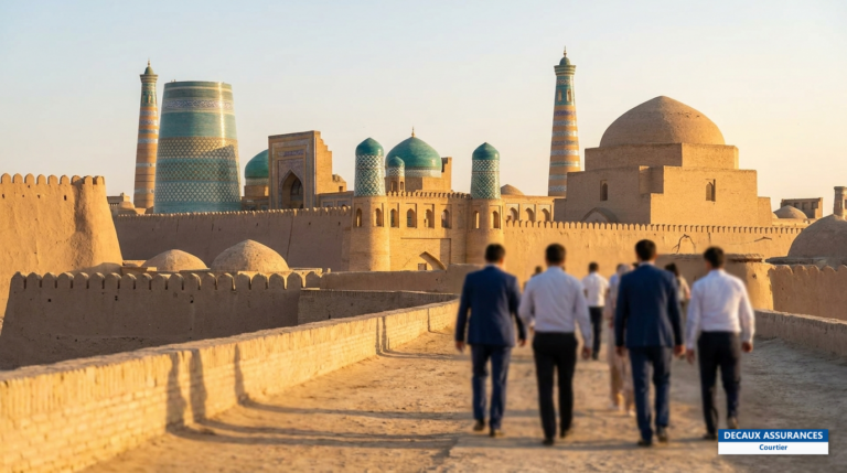 Itchan Kala à Khiva, Ouzbékistan — minarets en céramique, madrasas et remparts de terre