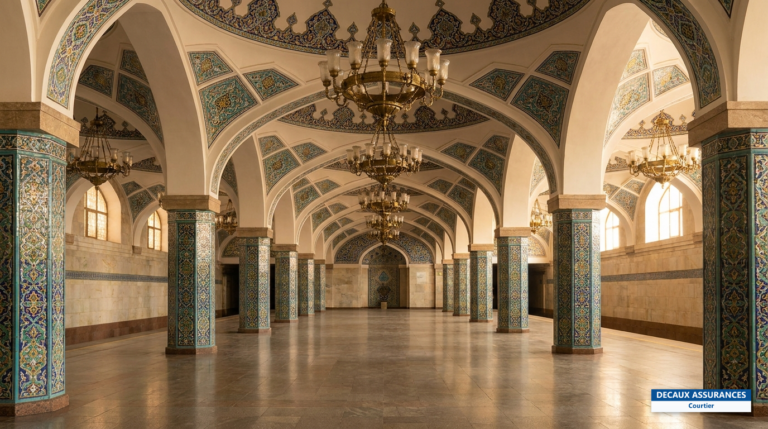 Station de métro ornée de Tachkent, Ouzbékistan — plafonds décorés et colonnes en céramique