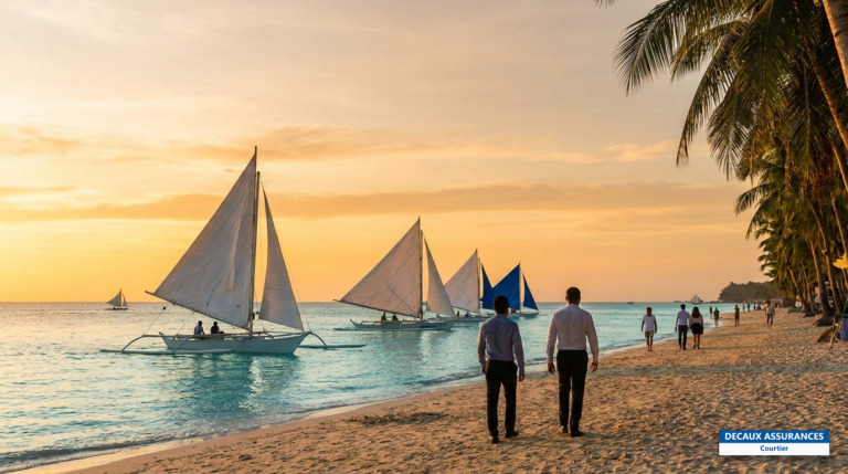 White Beach de Boracay et son sable blanc, Aklan, Philippines