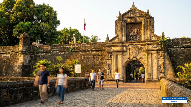 Fort Santiago et remparts d'Intramuros, vieille ville espagnole de Manille, Philippines
