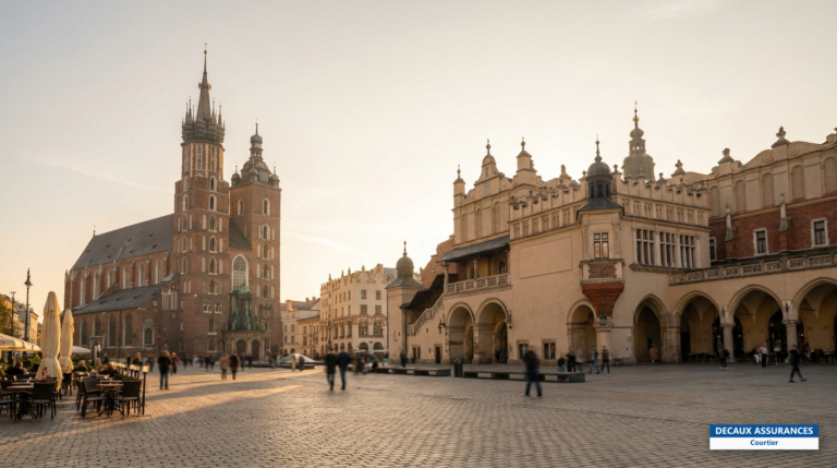 Grande place du marché et halle aux draps de Cracovie, classée à l'UNESCO, Pologne